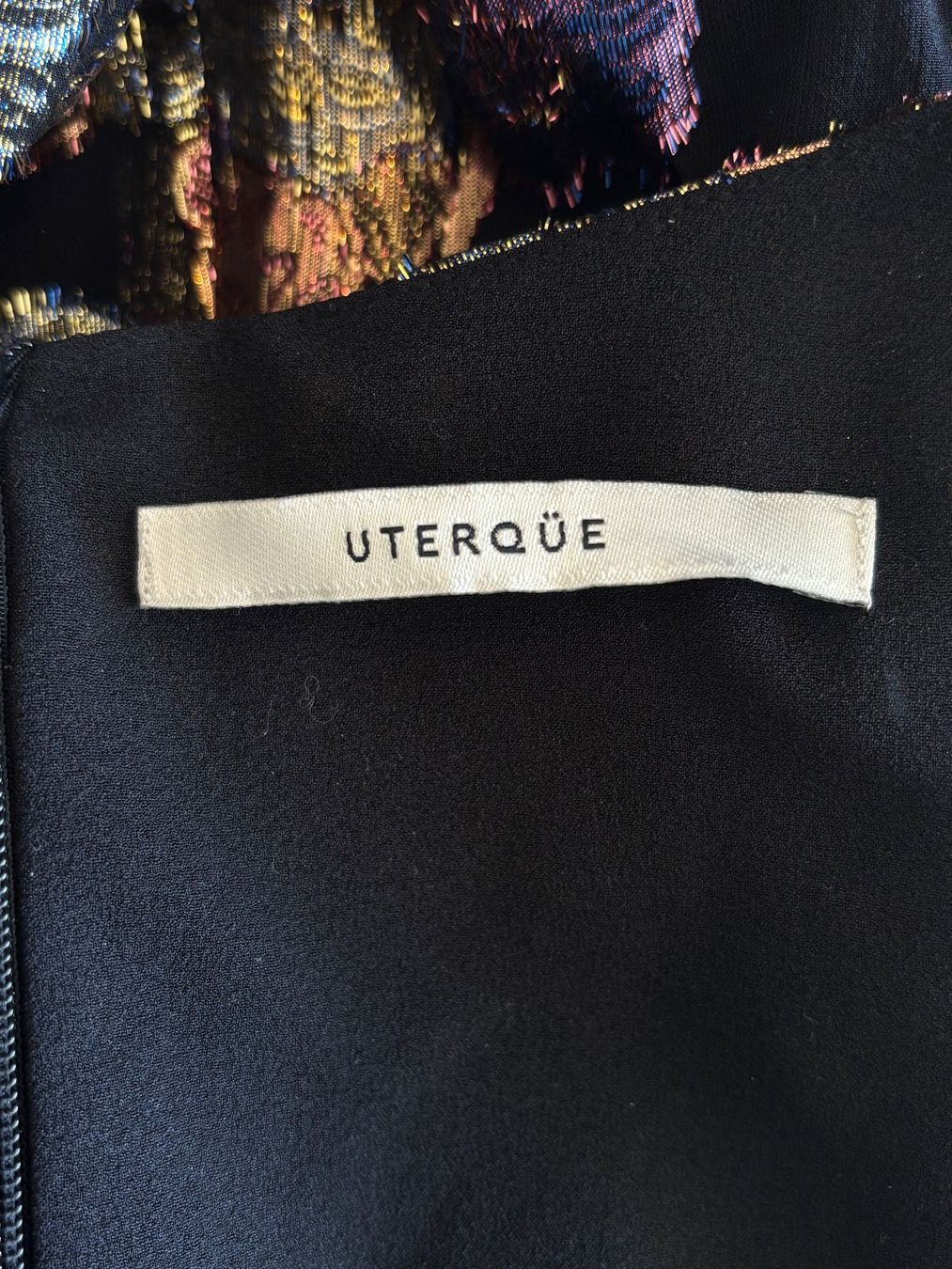 Vestiti: UTERQUE Seidenkleid mit Glitzi Gr. S – Usato da Zürich venduto da missmodernage 6