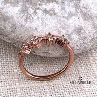 Unikate feiner Silber Ring 925 mit Topasen Grösse 48