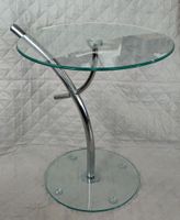 Beistelltisch Glas Couchtisch Durchmesser 50cm 《Art;2995》