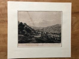 Stich: St. Gallen, um 1865