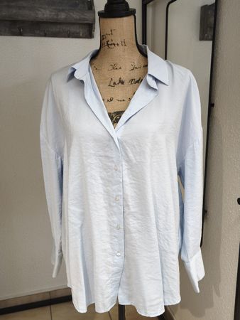 Damen Bluse Only hellblau langarm Grösse M guter Zustand