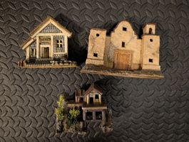 aquarium deli Miniaturhäuser 3er Set gut erhalten