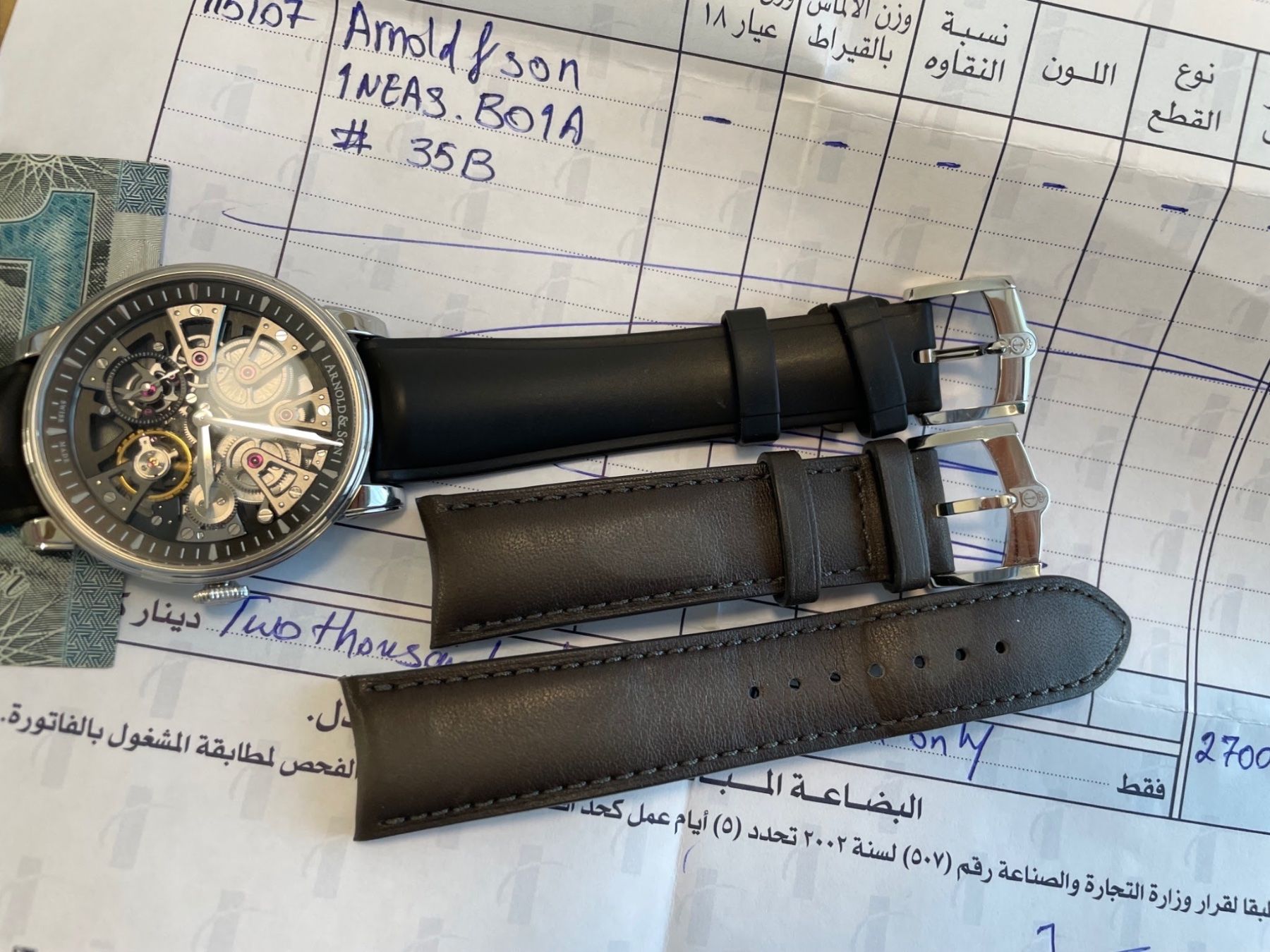 Patek Philippe Uhren: Arnold & Son Nebula, Stahl/Kautschuk/Leder Bänder – Gebraucht aus Horgen von PatekVacheron 5