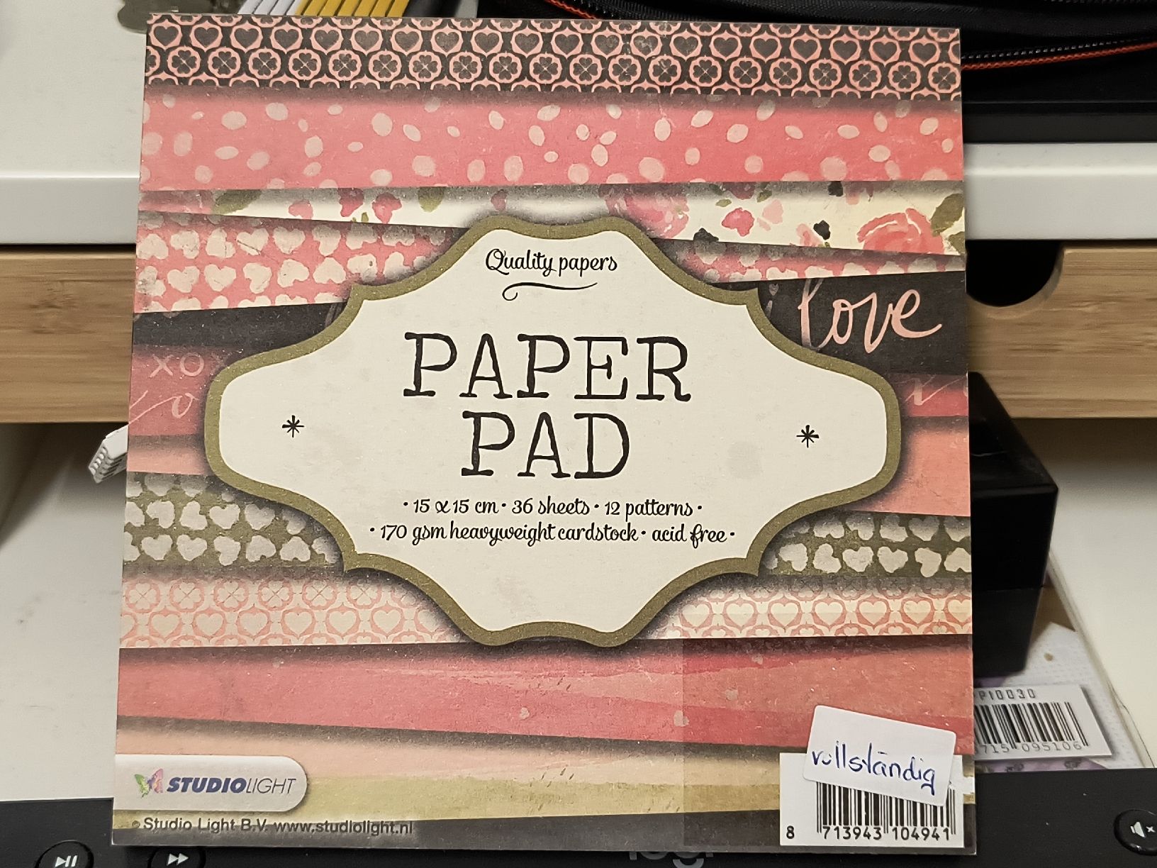 Carta: Studio Light Papierblock, Bastelpapier, viele Designs! – Nuovo e nell'imballaggio originale da Würenlingen venduto da Striga 2