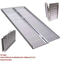 06065 - 182cm Alu Rollstuhlrampe klappbar mobile Rampe