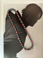 Perlenkette Hämatit mit Cloisonné 