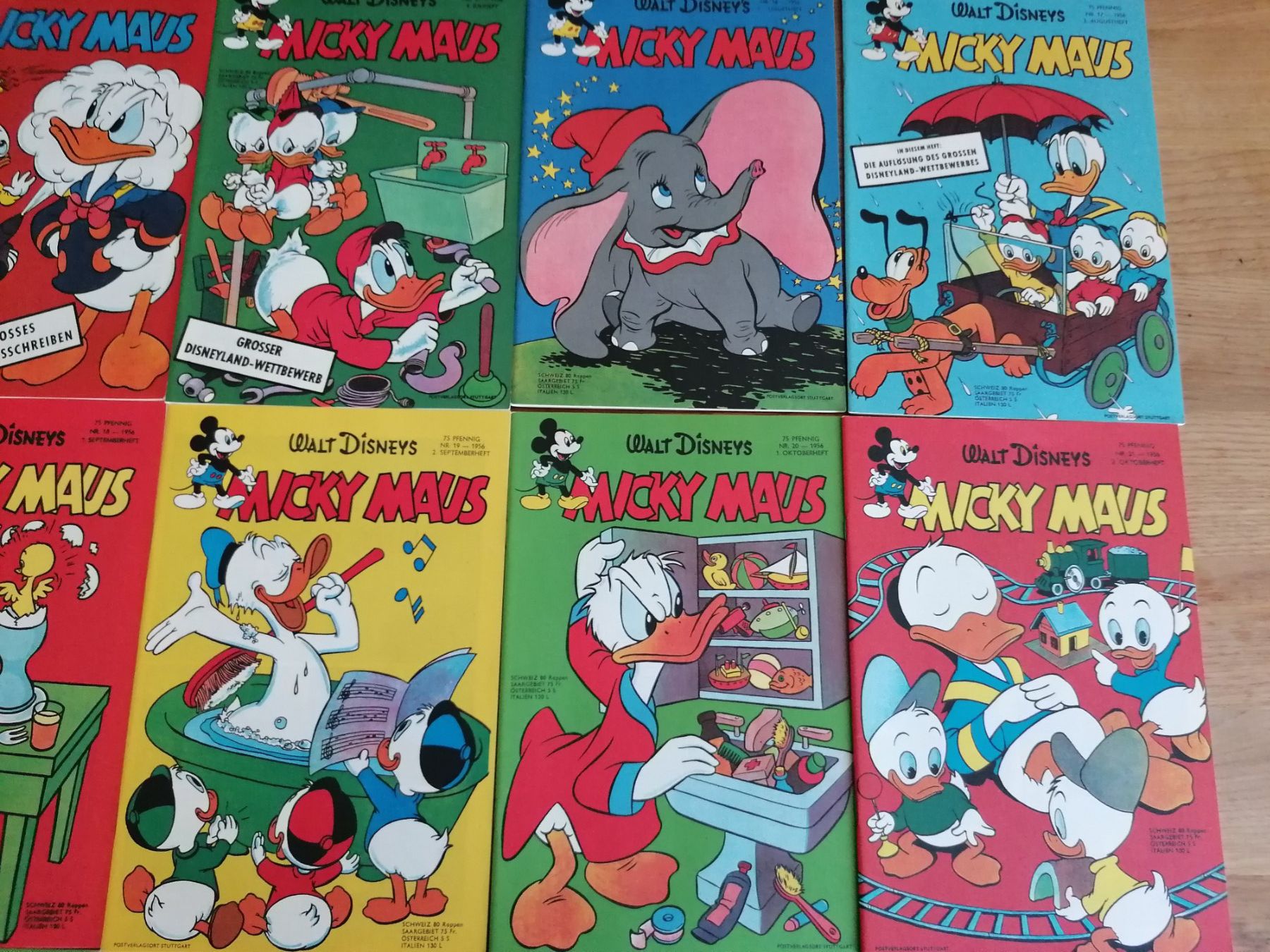 Fumetti: Micky Maus, 11 Hefte 1956 - REPRINT 2000 – Usato da Basel venduto da vintagecollector 2
