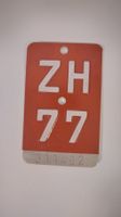1977 - ZH Fahrrad-Nummernschild