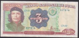 Cuba 3 Pesos 1995 Che Guevara