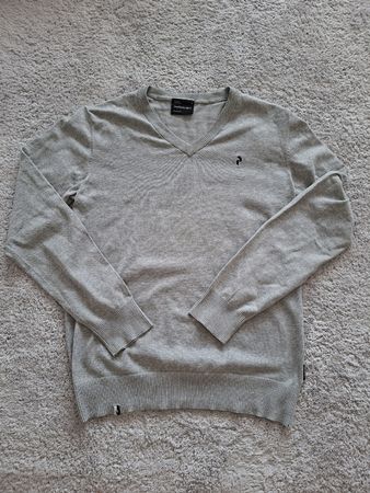 Pull V-neck Peak Performance Gris Taille S bon état