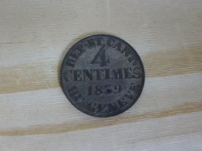 Tutti le monete: 4 Centimes Genf 1839 – Usato da Zürich venduto da thn_gx89 1