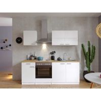 598 Küchenzeile Singleküche 210cm weiss - Küche Einbauküche