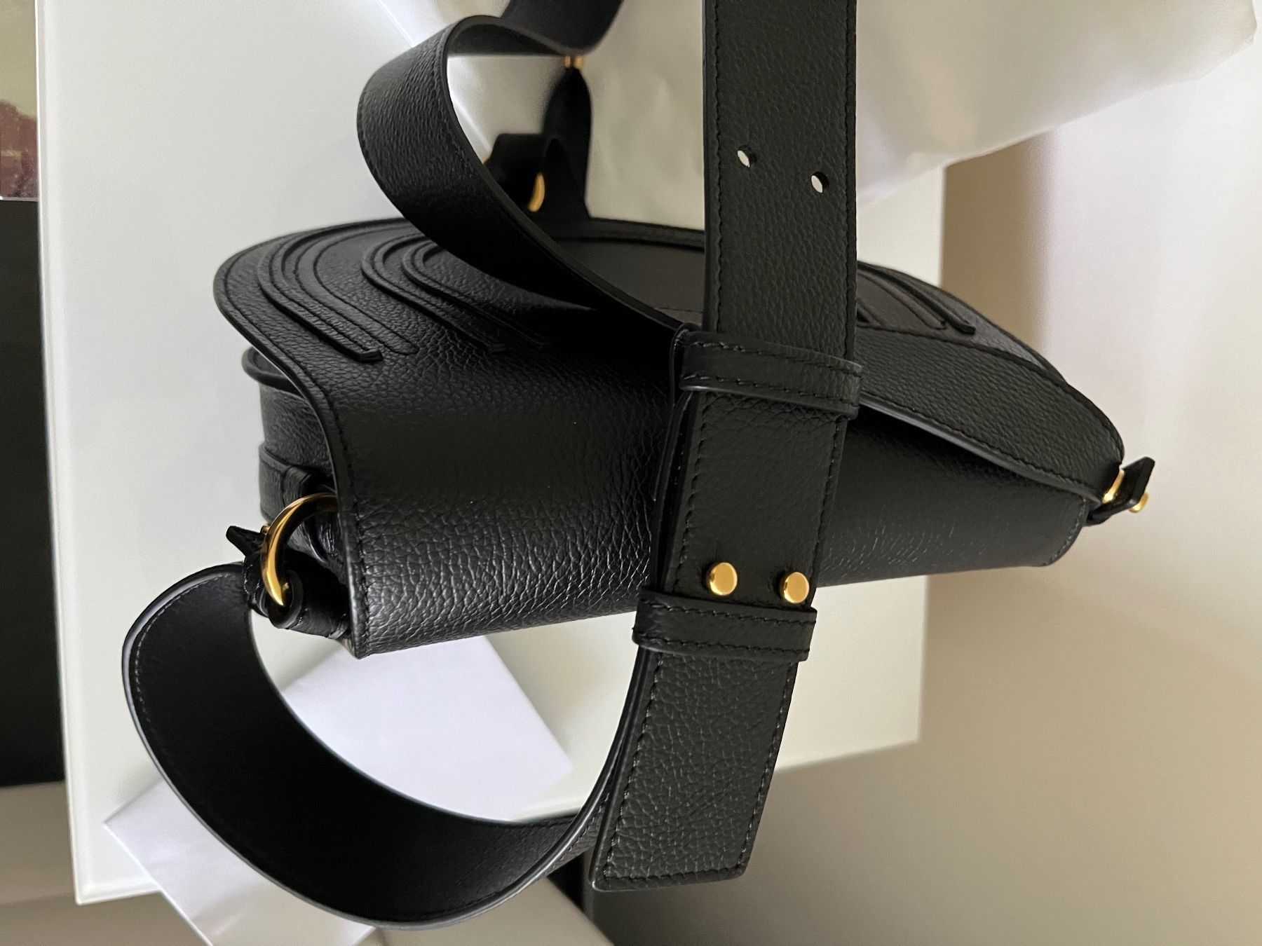 Chloé Taschen für Damen: Chloé Ledertasche Marcie Noir – Neu und originalverpackt aus Metzerlen von DG71 2