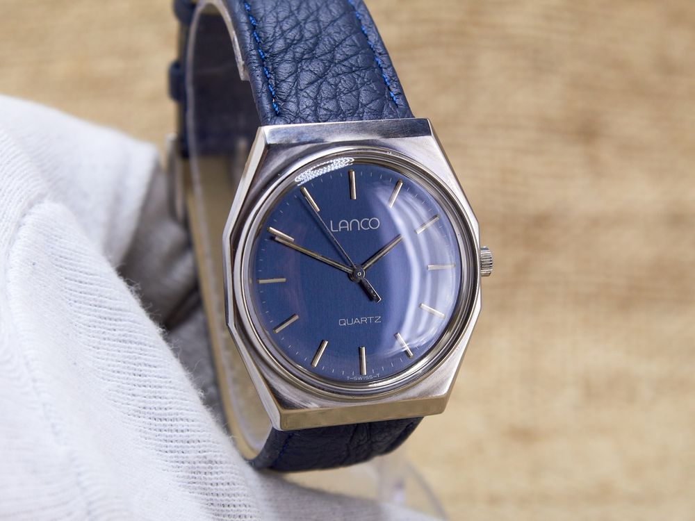 Cadran De Montre FHF 82 Pour Lanco - Diamètre 31,50 Mm - Pièce D'horlogerie Ancienne - Occasion