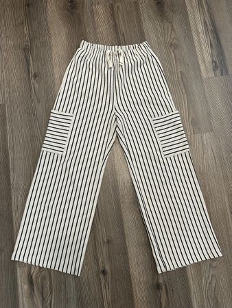 gestreifte Hose beige/blau Zara Kids Gr. 164