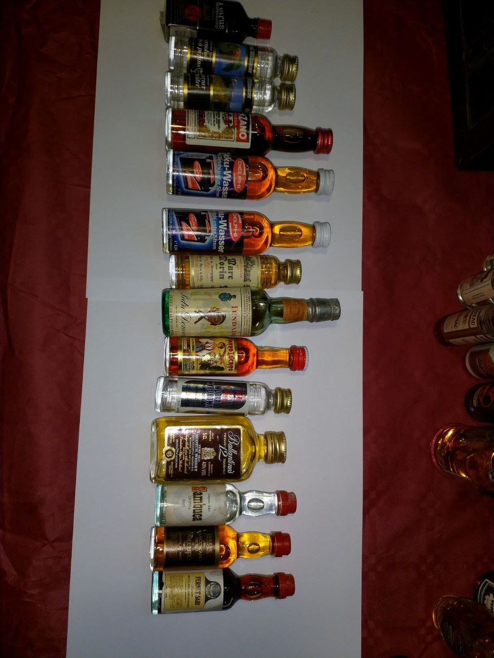 Bevande alcoliche: Collection de 48 Mini Bouteilles avec coffret bois – Nuovo e nell'imballaggio originale da Grand Lancy venduto da ampoule 2