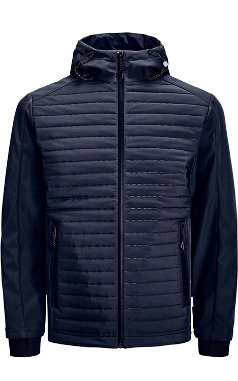 JACK & JONES Herren-Jacke Lässig – Mit Kapuze, Seitlichen Taschen & Verstellbaren Ärmelbündchen