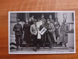 Foto AK Erinnerung 1941 ViaMala Interlaken belebt Menschen