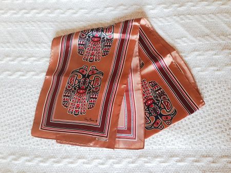 Vintage-Inuit-Kunst Schal / foulard vintage art inuit