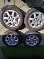 4 Sommer-Kompletträder 195/65R15 auf Alufelgen, Top Zustand!