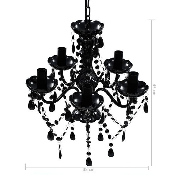 Lampadari & plafoniere: Kronleuchter schwarz 5 – Nuovo (secondo la descrizione) da Uetliburg SG venduto da Kayn11