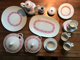 Tafelservice Hutschenreuther Arzberg Bavaria - Vintage rosa
