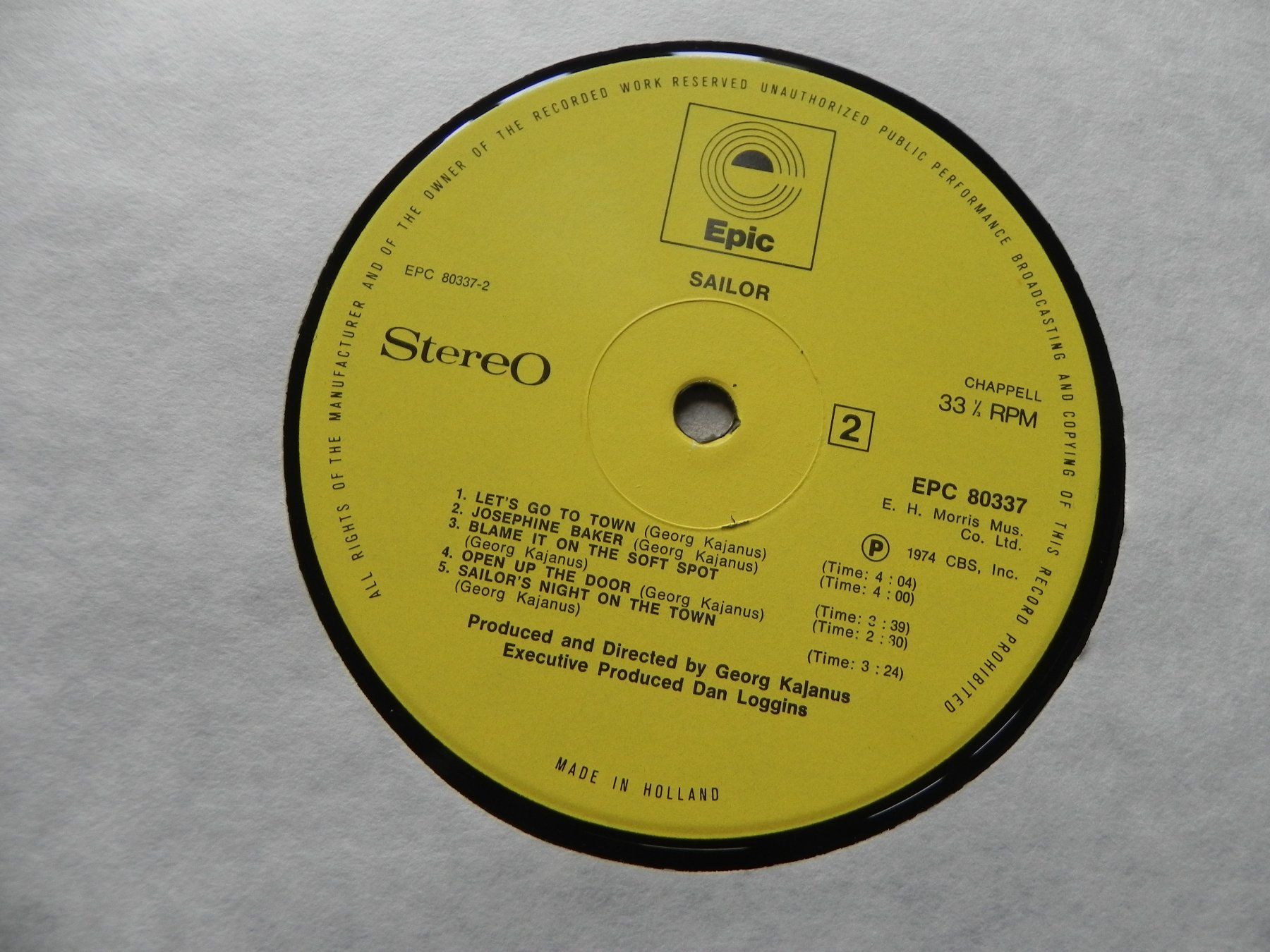 Dischi in vinile: LP brit. Pop Band Sailor 1974 – Usato da Siebnen venduto da krimsie 5