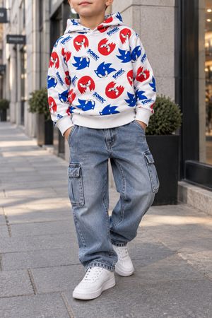 SWEAT À CAPUCHE SONIC POUR ENFANT