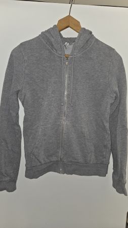 Grauer H&M Zip-Hoodie, Grösse S