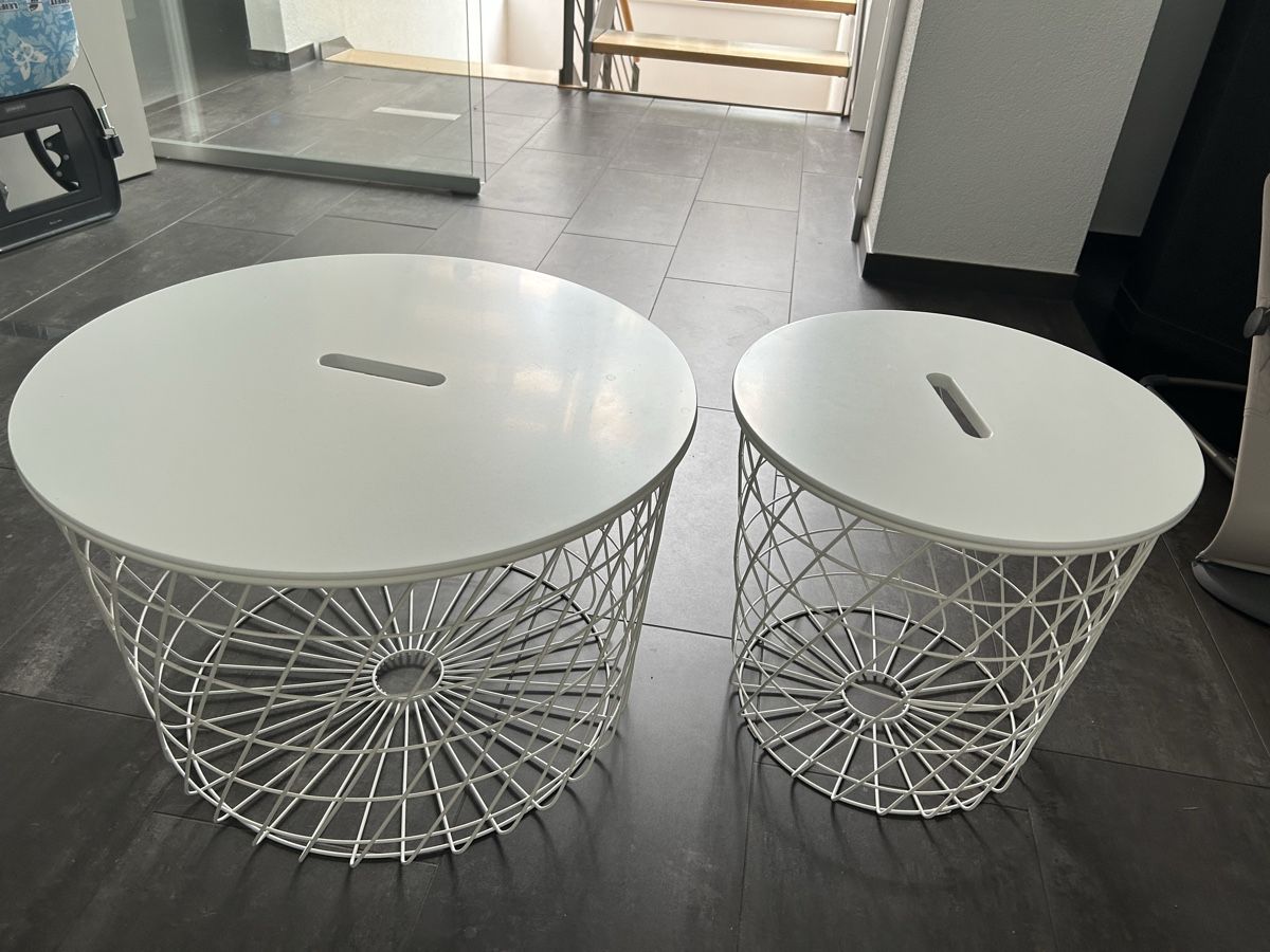 Ikea Set di tavolo e panche: KVISTBRO Couchtische, weiss – Usato da Neukirch (Egnach) venduto da Coco_M94
