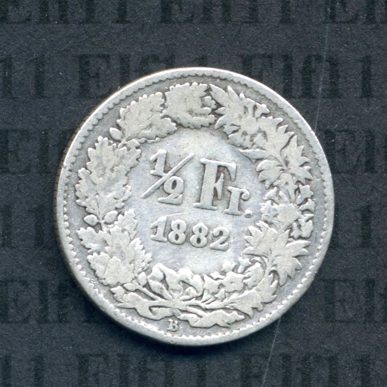 Tutti le monete: CHF___0.50 1882 -vz 50 Rappen – Usato da Widnau venduto da Elf11