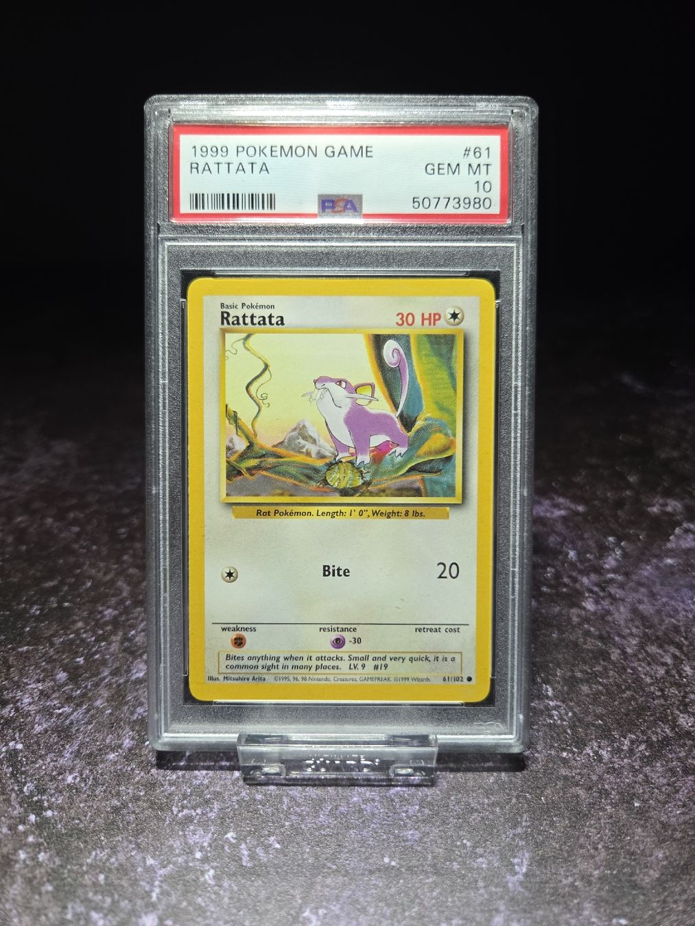 Pokémon Carte collezionabili: Pokemon Rattata 1999 PSA 10 – Usato da Lauerz venduto da gp9_zt9k 3