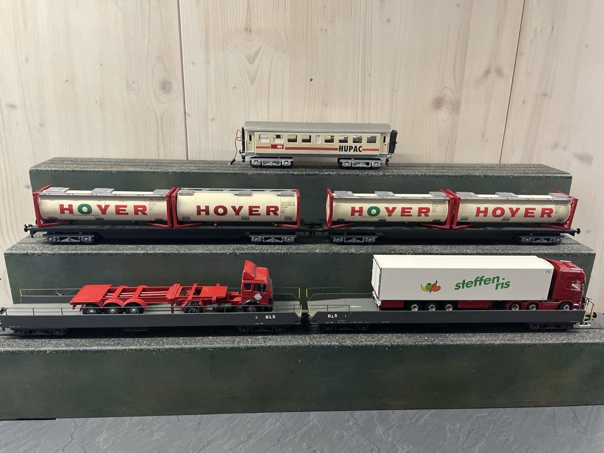 Hupac Modellini di ferrovie: Spur 0 Hupac, BLS, Container Zug – Usato da Pratteln venduto da efeu12