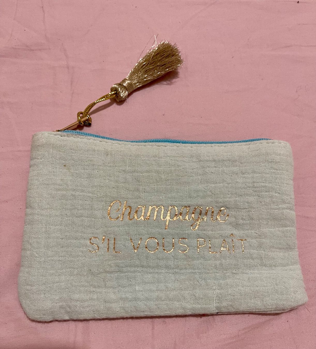 Kosmetikkoffer: Jolie pochette Champagne Please – Neu (gemäss Beschreibung) aus Genève von Annilu