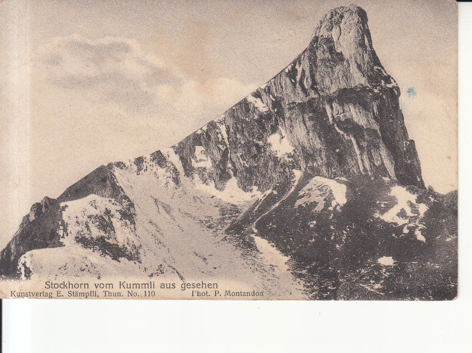 Ansichtskarten: Stockhorn ca. 1910 – Gebraucht aus Bürglen TG von StampGraf