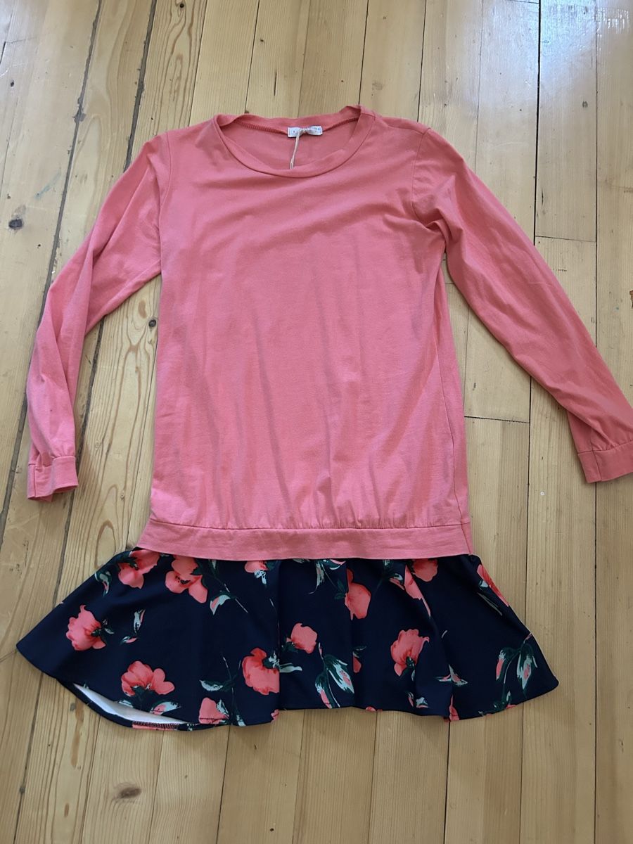 Vestiti: Robe d'été Valentina, corail et fleurs, taille M – Usato da St-Prex venduto da mar_f6t6 1
