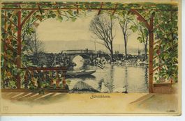 Zürich - Zürichhorn - Prägedruck vor 1905