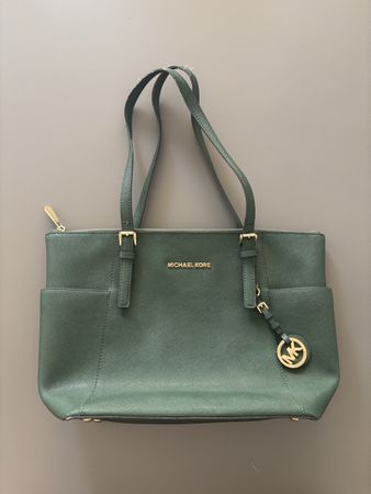 Michael Kors Tasche dunkelgrün Leder 