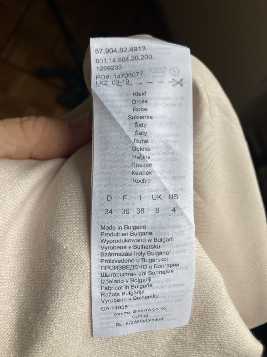 Comma Vestiti: Etuikleid Comma Gr. 34 rosa – Usato da Wabern venduto da kriigi 4