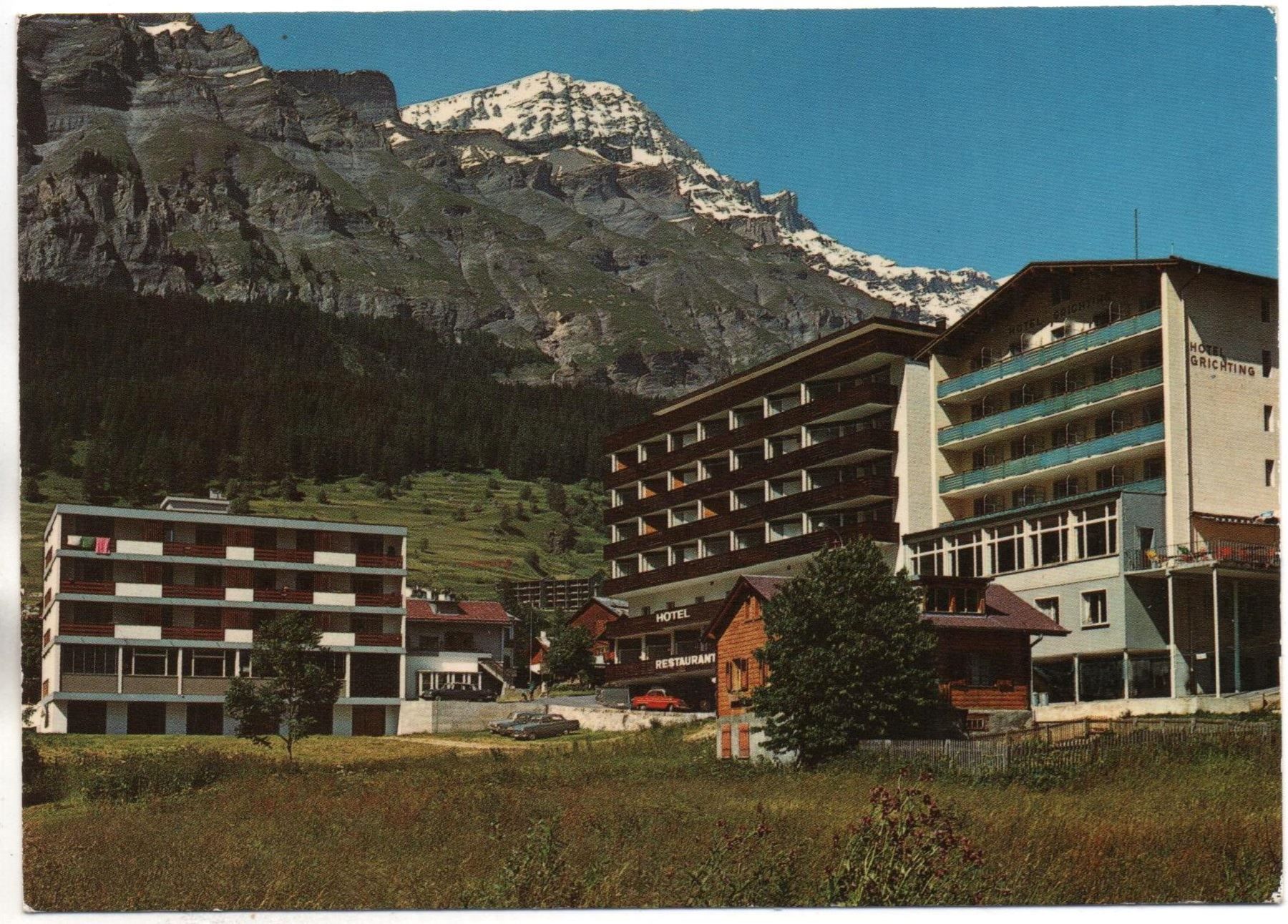 Ansichtskarten: LEUKERBAD Post Dalahaus Hotel Grichting – Gebraucht aus Jona von philajona