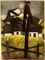 Max HUNZIKER (1901-1976) - Farblithographie