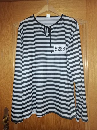 Fasnachtskostüm "Sträfling", 3Tlg., Gr. XL