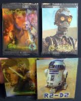 STAR WARS SET OF 2 SPECIAL FLIP IMAGE CARDS 1999