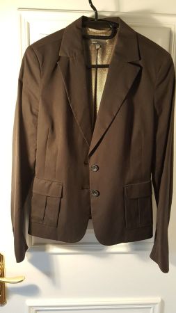 schöner schlichter Mexx Blazer braun schwarz Streifen 40 NW!