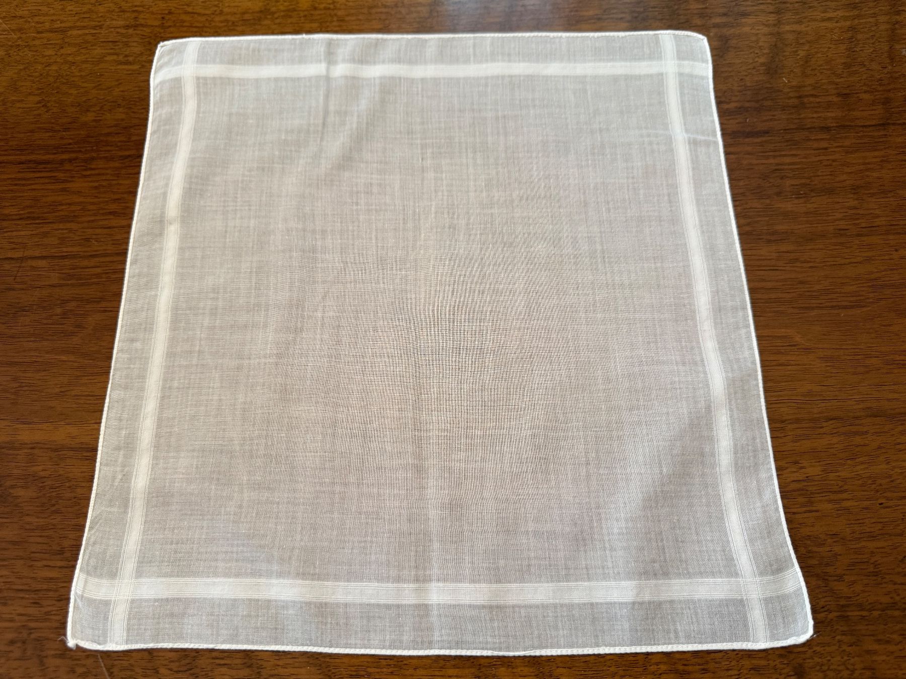 Altro in  Abbigliamento & Accessori: Taschentuch weiss mit Streifen 30x30cm – Usato da Erstfeld venduto da Mario_boe0 1