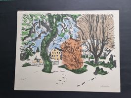 VIKTOR SURBEK LITHOGRAPHIE SIGNIERT