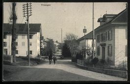 Triengen, Strassenpartie mit Wohnhäuser