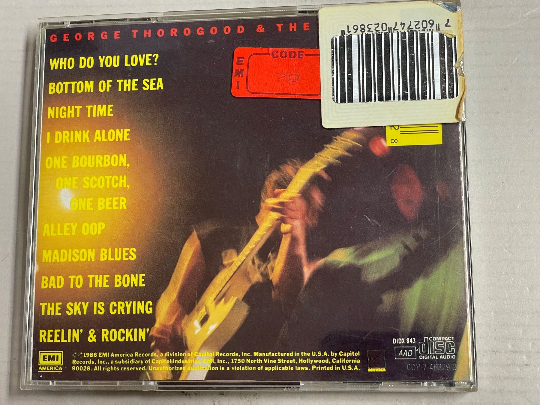 CD: George Thorogood & The Destroyers – Usato da Muri b. Bern venduto da AdidasCollector 1