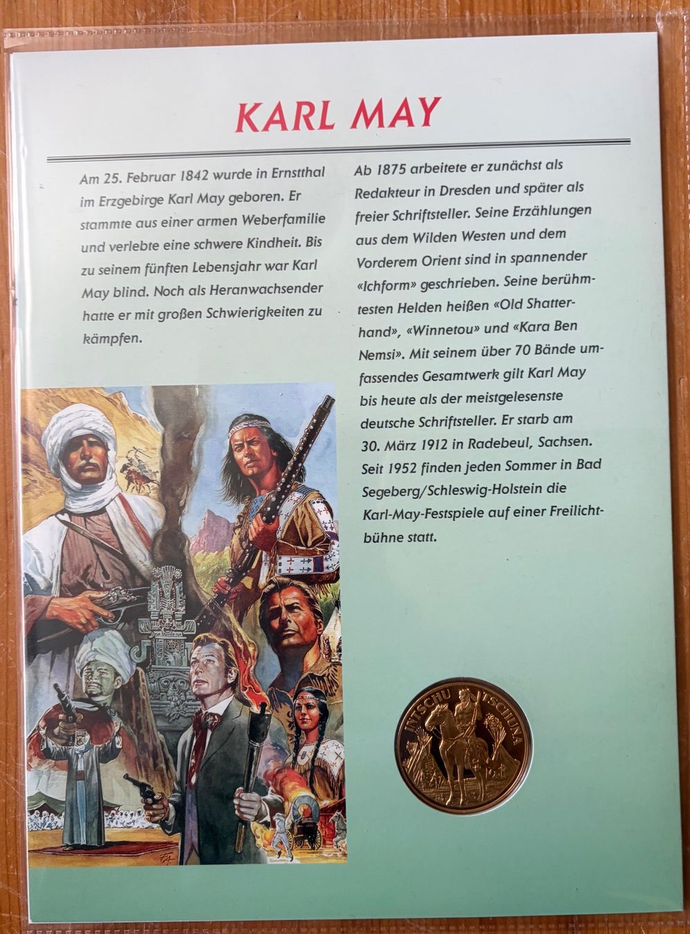 Tutti i francobolli: 150 Jahre Karl May – Nuovo (secondo la descrizione) da Adliswil venduto da Myxin 4