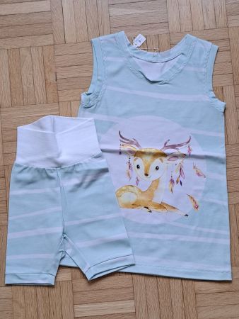 Süsses Sommer Set Röckli+Shorts, Grösse 92 NEU